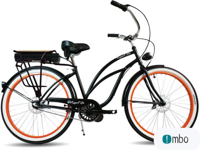 Rower damski ELEKTRYCZNY ebike miejski 26" 28" Cruiser - 1